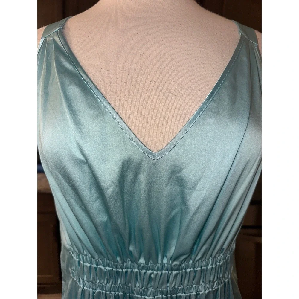 WB9 White House Black Market WHBM Dresses Ombre Maxi Dress Women Blue NWT Medium